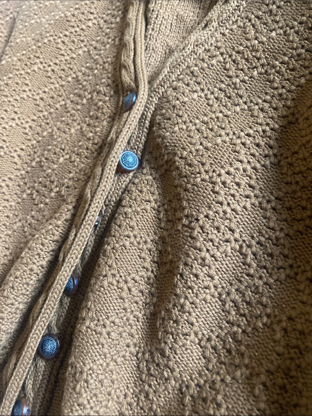 GAP Carmel-Tone V-Neck Button Front Cardigan - Picture 5 of 5